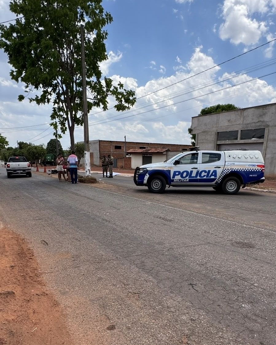Após o acidente, a área foi isolada para o trabalho da Perícia Criminal — Foto: Reprodução