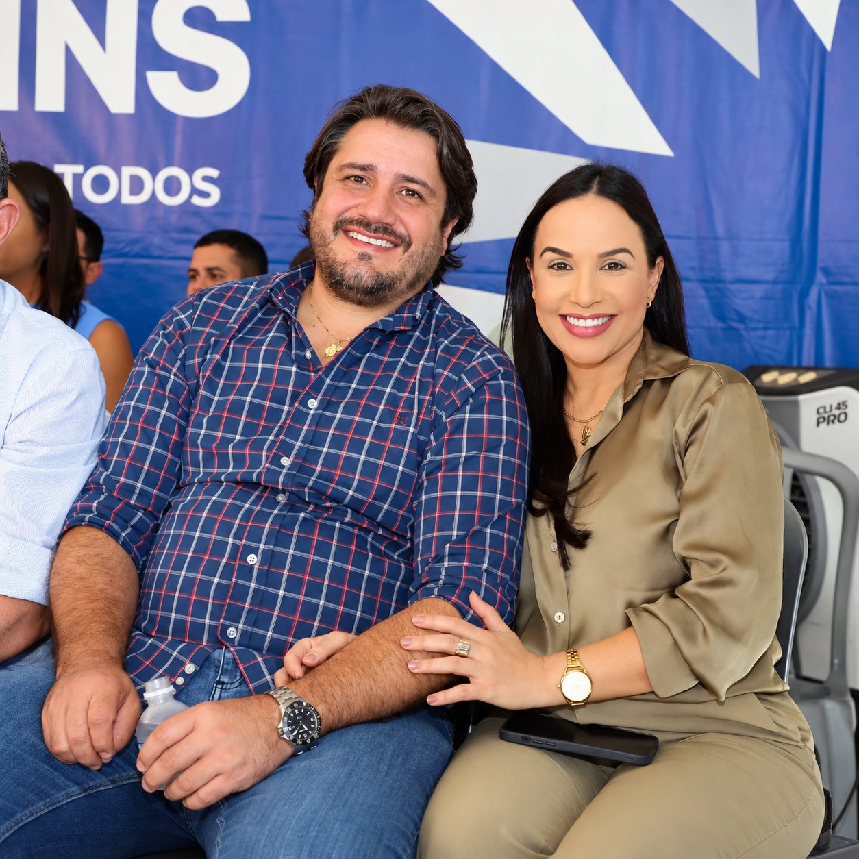 Eduardo Fortes e Kátia Chaves, casados e filiados ao Republicanos — Foto: Divulgação