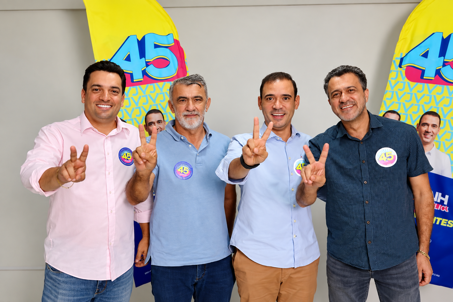Gutierres Torquato e Luciano Oliveira, do PSD de Laurez, declaram apoio a Vicentinho Júnior no 2º turno