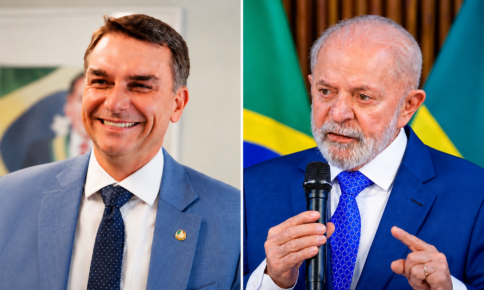Flávio Bolsonaro tem 52% dos votos válidos contra 48% de Lula no segundo turno, aponta pesquisa Gerp
